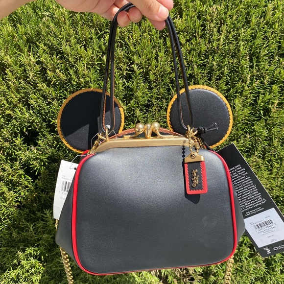 🎀Coach NWT Disney Mickey Mouse X Keith Haring Kisslock Bag - Picture 15 of 16